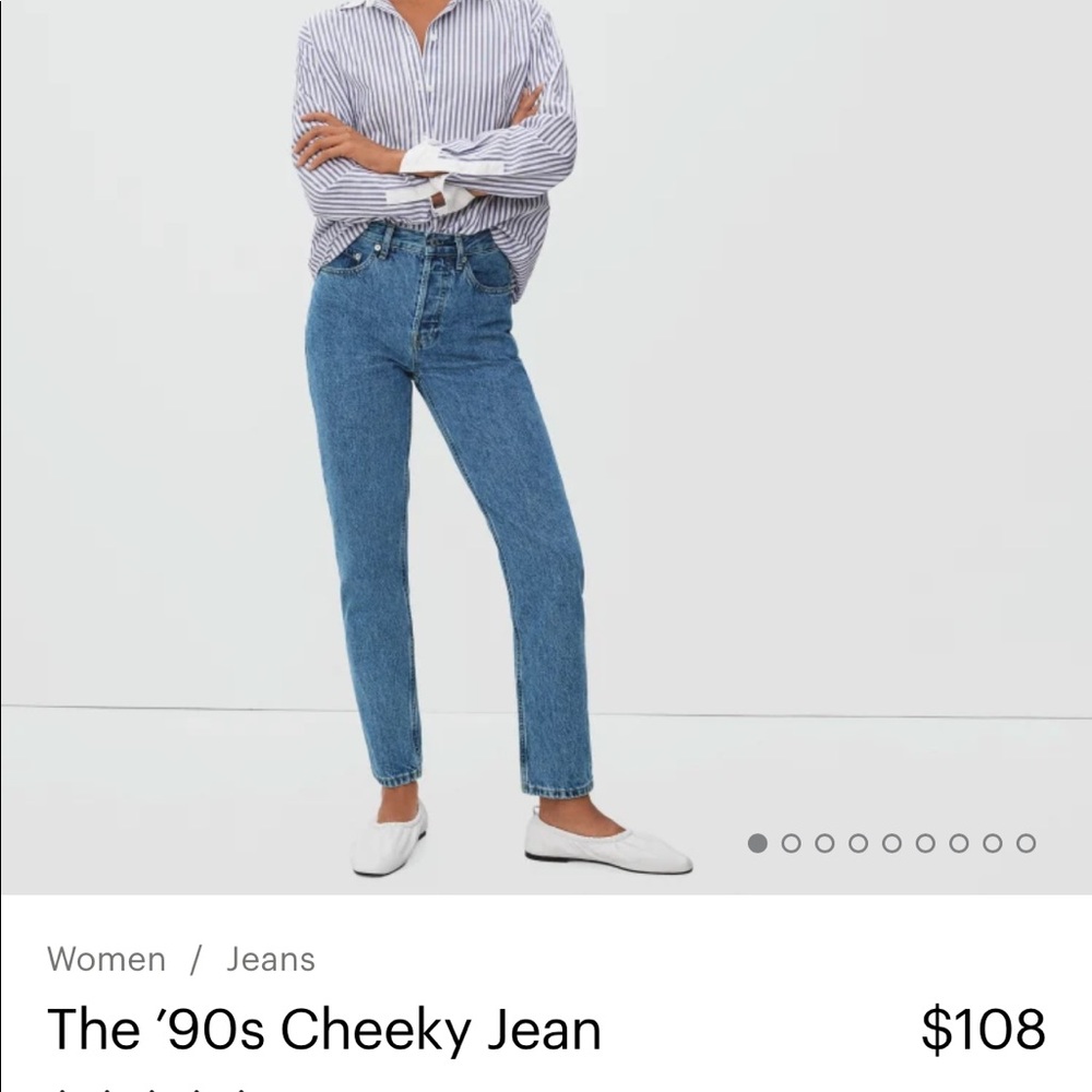 NWT EVERLANE The 90’s Cheeky Jean in Medium Blue